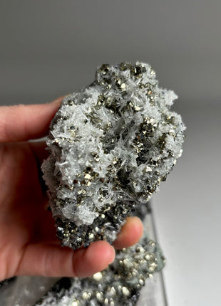 6 Pieces ! High Grade Pyrite, Sphalerite with Needle Quartz Lot