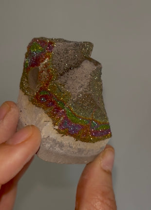 Spectropyrite Specimen from Volga River, Russia 🌈
