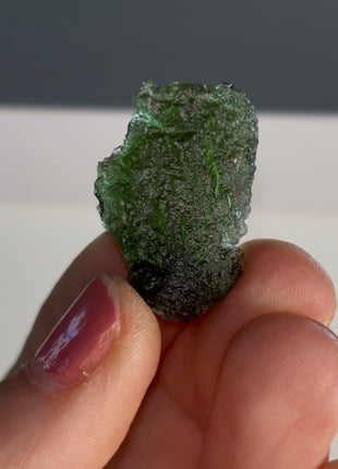 Green Moldavite from Czech Republic