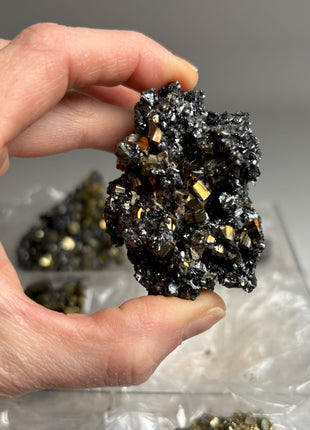 6 Pieces ! High Grade Pyrite with Sphalerite Lot