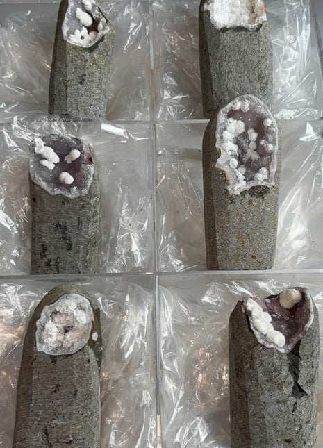 6 Piece Lot ! Okenite Geodes