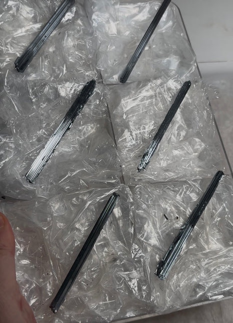 6 Pieces ! Silvery Stibnite Specimens Lot