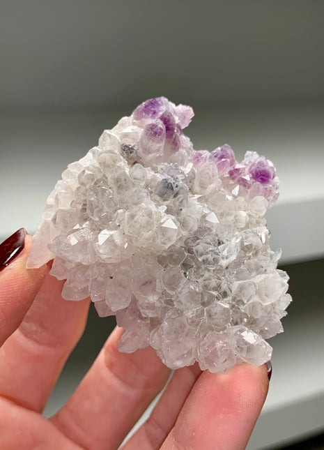 Amethyst with Quartz Flower - From Djurkovo mine, Bulgaria