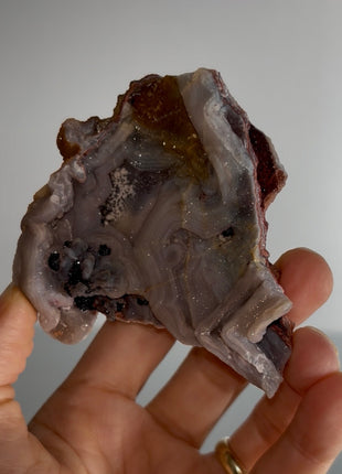 Unusual ! Amethyst after Chalcedony Specimen PM1040