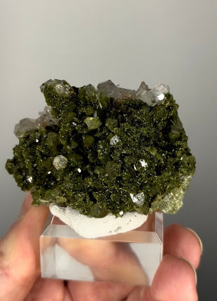Forest Green Epidote with Quartz