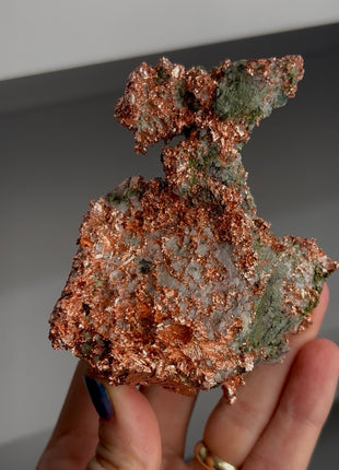 Copper Ore with Quartz and Epidote - From Keweenaw Peninsula, Michigan PM1580