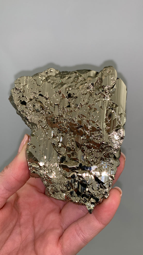 Very Lustrous Pyrite - From Huanzala, Peru