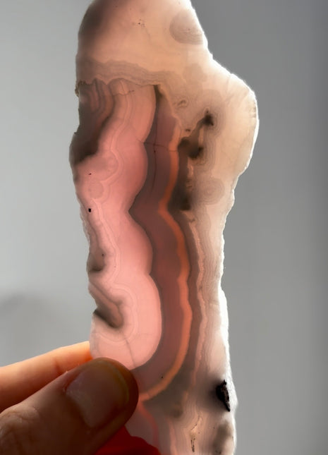 High Grade Pink Manganocalcite Slab PM0824