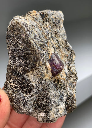 Rare Purple Sapphire with Biotite - From Madagascar # PM084
