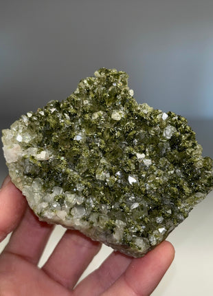 Forest Epidote with Quartz