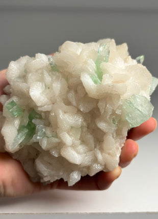 Green Apophyllite with Stilbite