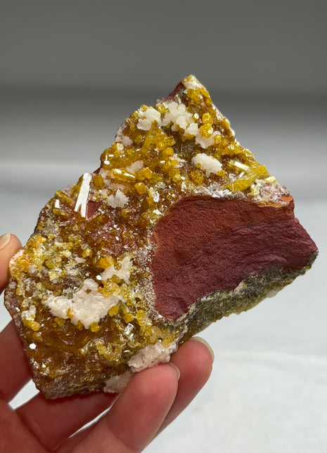 Rare ! Wulfenite with Druzy Quartz