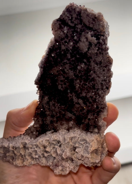 Rare Druzy Black Amethyst from Alacam mine PM0752