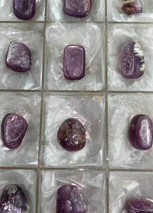 High Grade Flashy Lepidolite Lot - 12 Pieces !