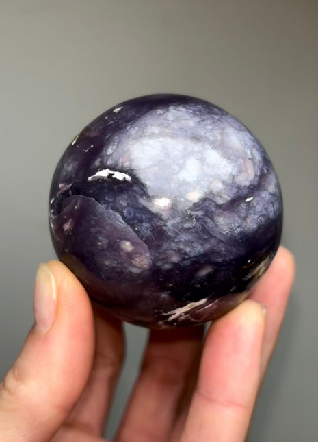 New arrival ! Purple Chalcedony Sphere