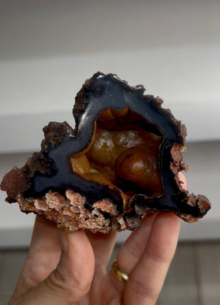 Red Fox Agate Geode from Argentina