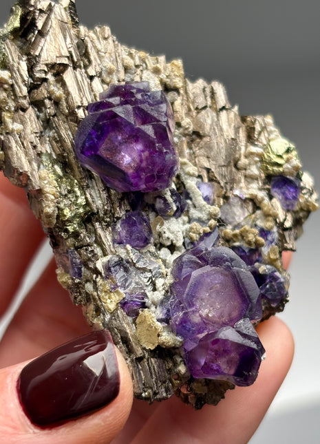 Phantom Fluorite with Arsenopyrite Collection # 247 *