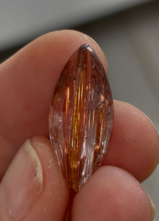 Gem ! Red Rutile Quartz PM1286