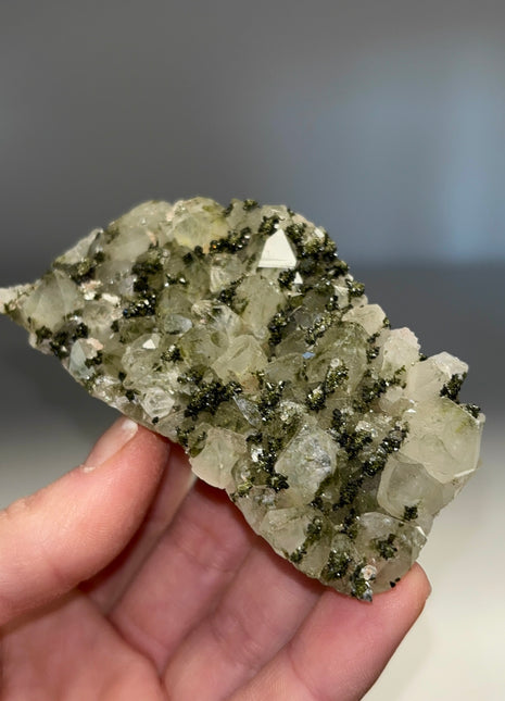 Forest Epidote with Quartz