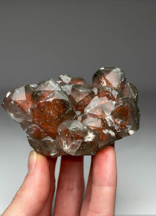 Red Calcite with Chalcopyrite