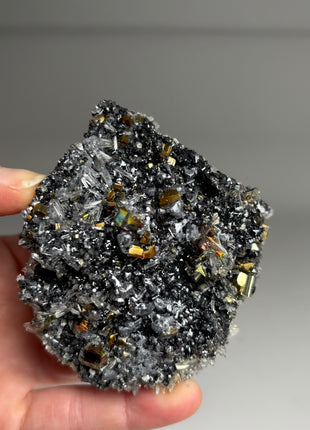 6 Pieces ! High Grade Pyrite with Sphalerite, Needle Quartz Lot