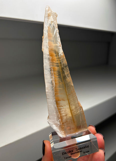 Icy Golden Selenite from Spain