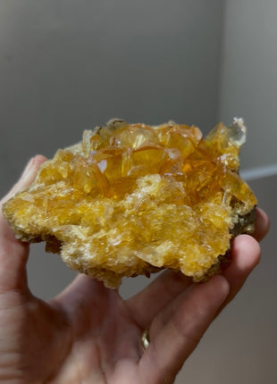 Gemmy Golden Honey Selenite from Peru 💎 PM0390