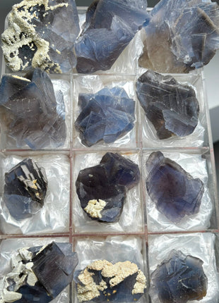 12 Piece Lot ! Blue Fluorite Specimens