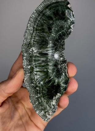 High Grade Chatoyant Green Seraphinite
