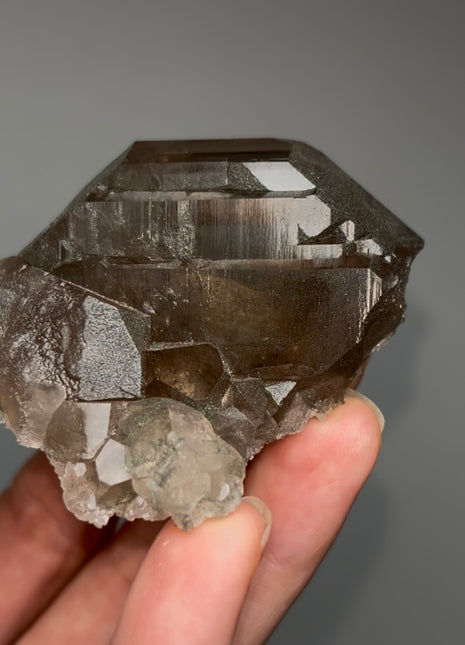 Gwindel Smoky Quartz - From Mont Blanc, France