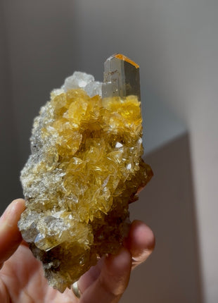 Gemmy Golden Honey Selenite from Peru 💎 PM0402