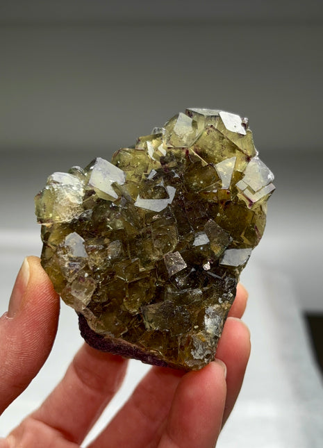 Olive Green Fluorite from Okorusu, Namibia
