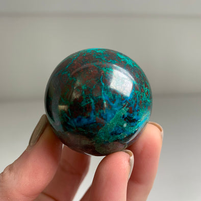 🌎 Blue Chrysocolla 42 mm Sphere - From Peru