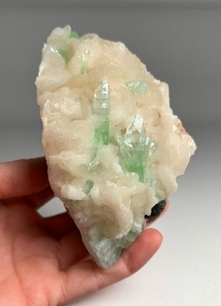 Green Apophyllite with Stilbite