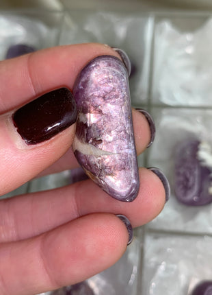 High Grade Flashy Lepidolite Lot - 12 Pieces !