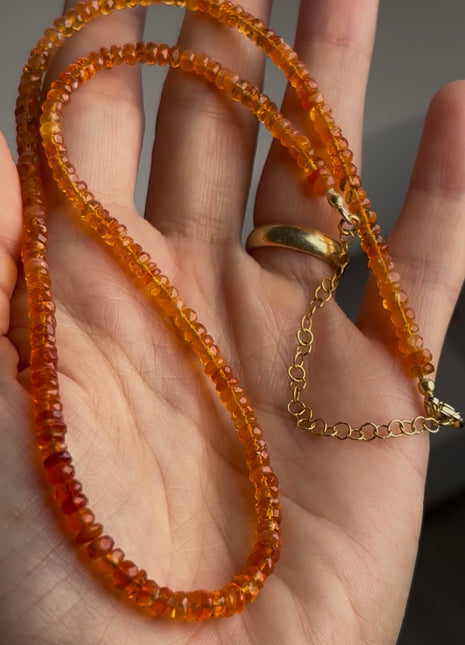 Exquisite Fire Opal Necklace NE048
