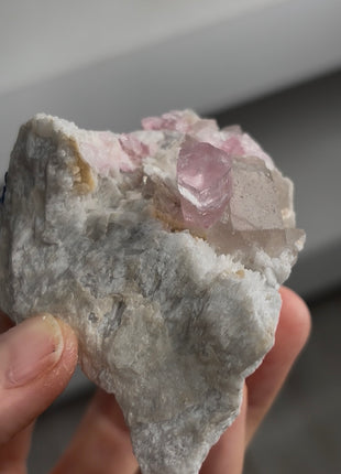 Pink Tourmaline with Smoky Quartz Collection # 840