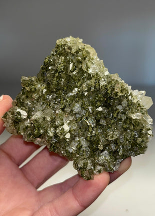 Forest Epidote with Quartz