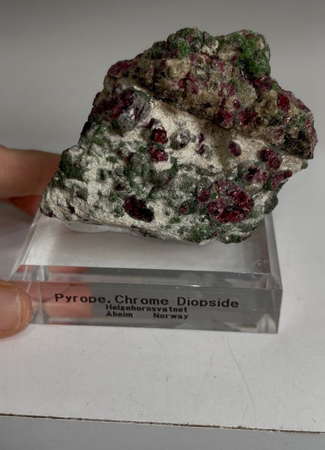 Pyrope Garnet with Chrome Diopside from Norway