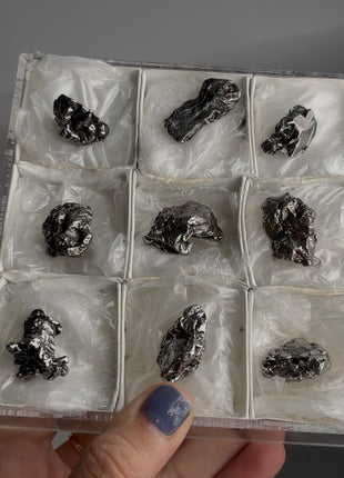 9 Pieces ! Campo del Cielo Meteorite Lot