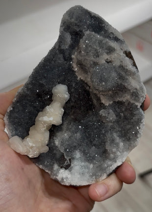Blue Chalcedony with Stilbite PM0788
