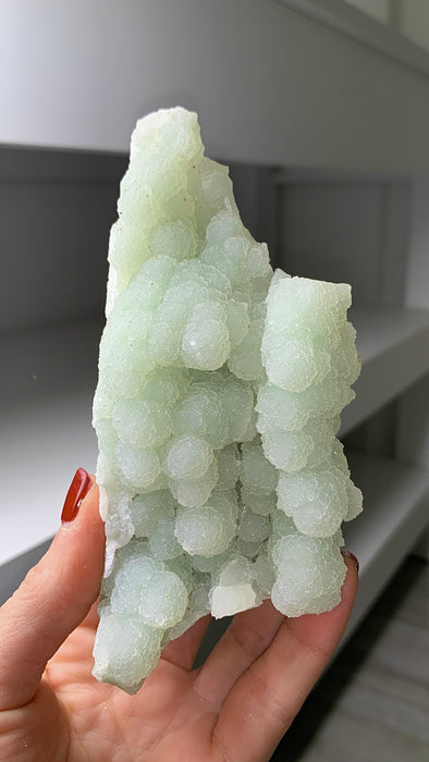 New Arrival ! Druzy Green Chalcedony - From Rhodope Mountains, Bulgaria