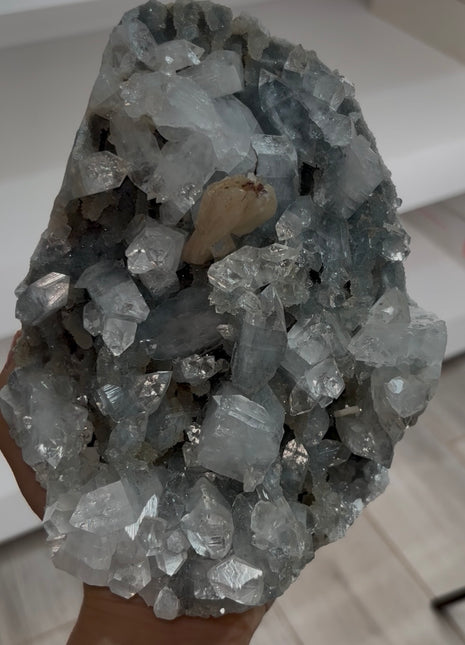 Blue Chalcedony with Gemmy Apophyllite PM0789