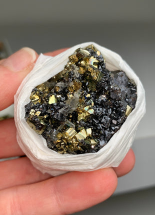 Very High Grade Pyrite with Sphalerite Lot - 22 Pieces !