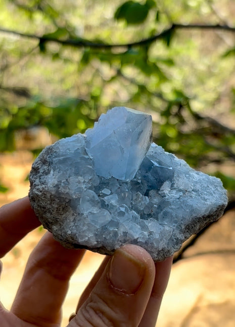 Blue Celestite from Madagascar