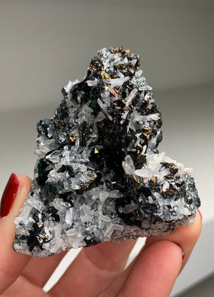 Rainbow Hematite with Quartz 🌈 From Elba Island, Italy