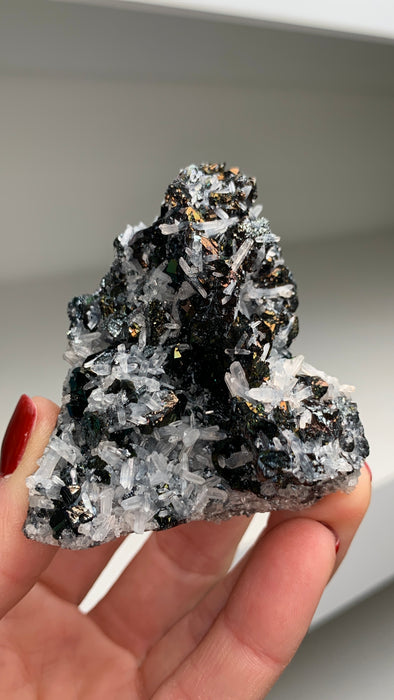 Rainbow Hematite with Quartz 🌈 From Elba Island, Italy