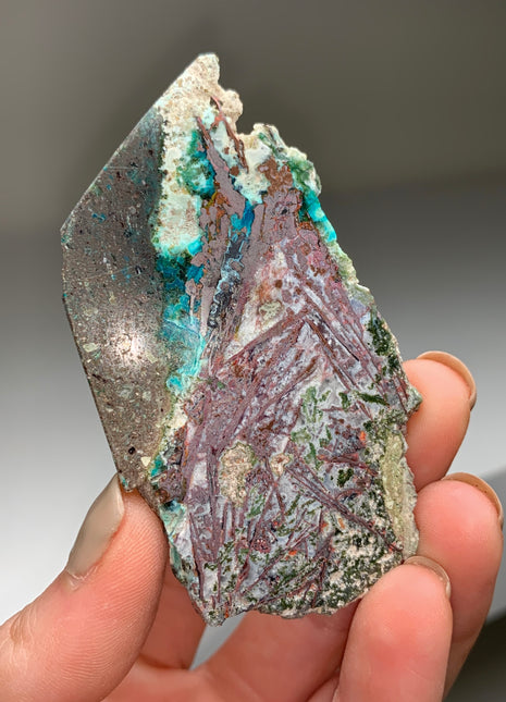 New ! Copper Ore and Blue Chrysocolla in Chalcedony