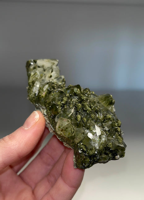 Forest Epidote with Quartz