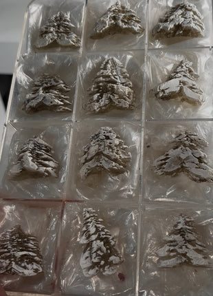 12 Pieces ! Selenite Xmas Tree Specimens Lot